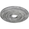 Ekena Millwork Oldham Ceiling Medallion (Canopies up to 8 5/8"), 18"OD x 3 3/8"ID x 7/8"P, Ultra Pure White Crackle CM18OL1UWC - alternate 3